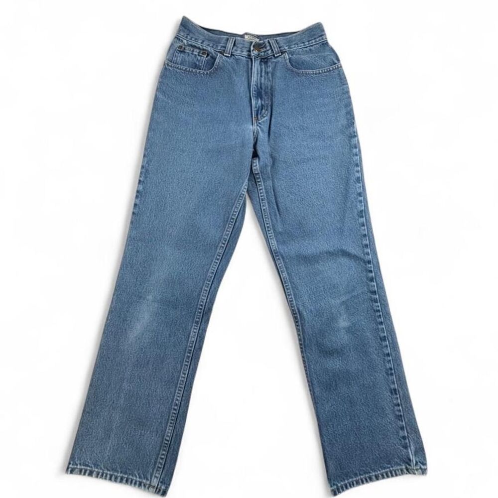 L.L.Bean Women’s Straight Leg Jeans Size 4 Blue Denim Original Relaxed Vintage